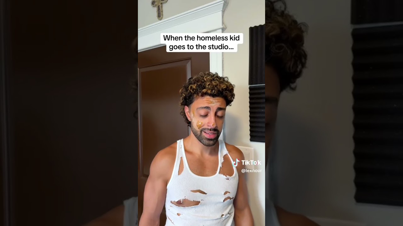 When the HOMELESS kid comes to the studio