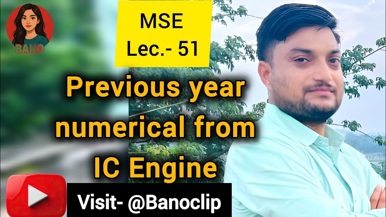 Lec. -51 Previous year numerical @Banoclip 