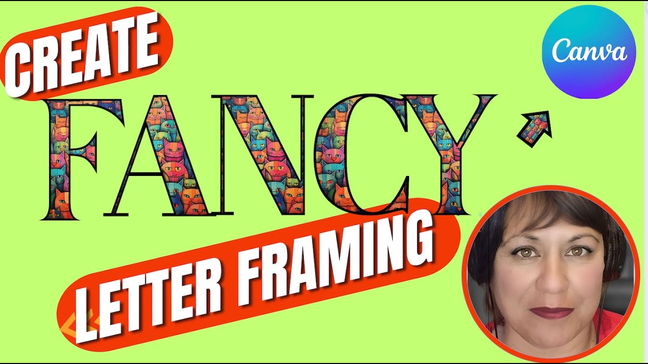 Create Fancy Lettering In Canva - Gradients and Images with letters