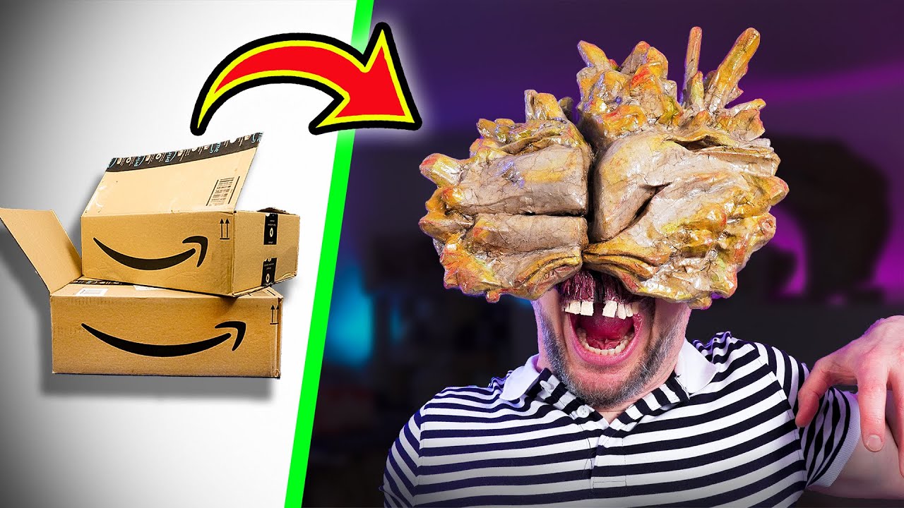 How to make a scary Clicker mask with CARDBOARD!