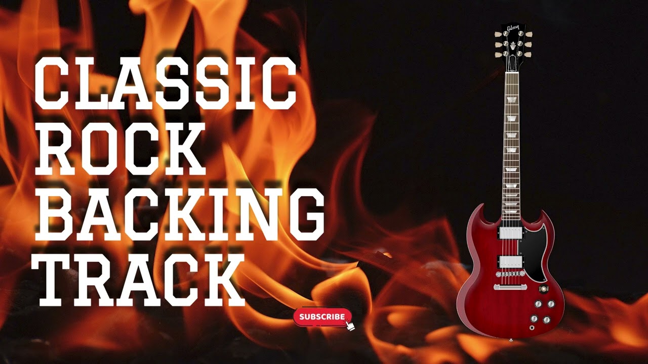 Classic Rock Backing Track #4 | A | Guitar | 120 bpm