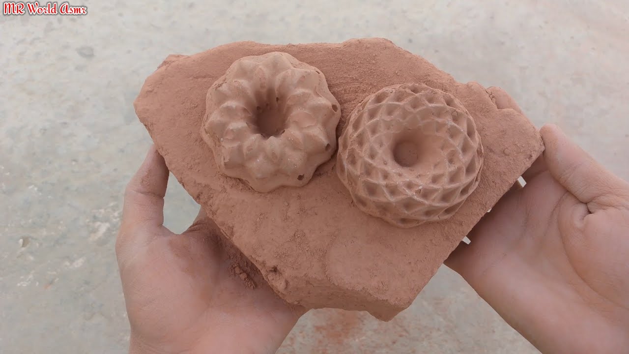 New dry floor crumbling video of red mud🔥 with satisfying crumbling💣 Pouring & mixing amazing