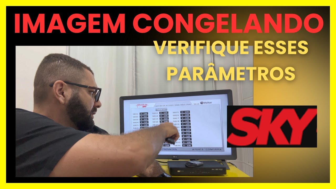 Como Verificar o Nível de Sinal da SKY pelo Receptor | Tutorial Técnico Passo a Passo Chekup Sky