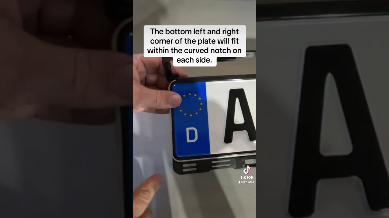 License Plate Mounting Frame Instructions