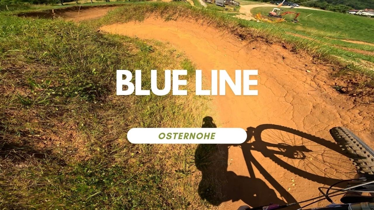 Blue Line 🔵 Bikepark Osternohe Trail Review ganze Strecke Full Run POV RAW