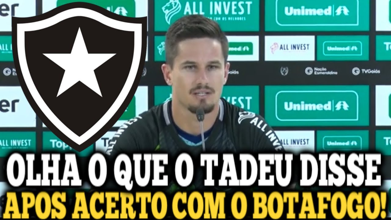 BOMBA NO BOTAFOGO! BAITA CONTRATAÇÃO! GOLEIRO CHEGANDO NO FOGÃO! NOTÍCIAS DO BOTAFOGO HOJE