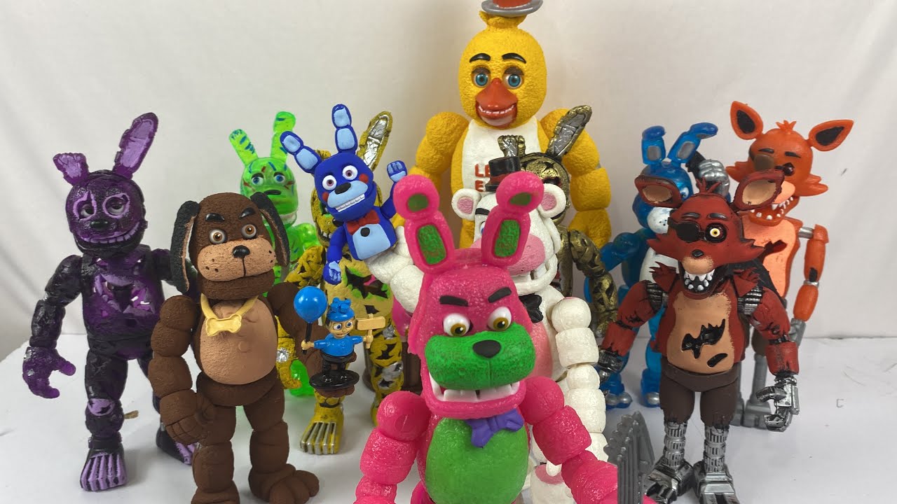 Foxy, springbonnie, chica jumbo fina, sparky, springtrap, bonnie y pastelitos fnaf Bootleg mexicano