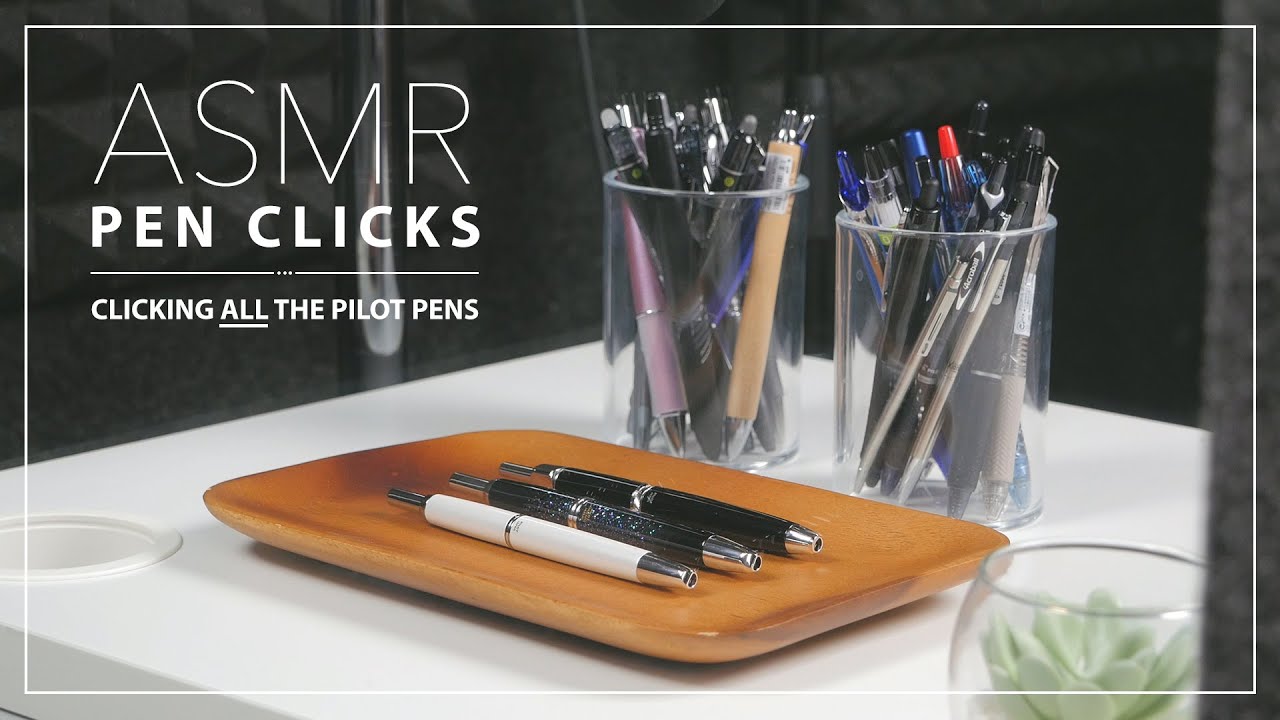 Clicking ALL the Pilot Pens in under 1 MIN | ASMR Pen Clicks