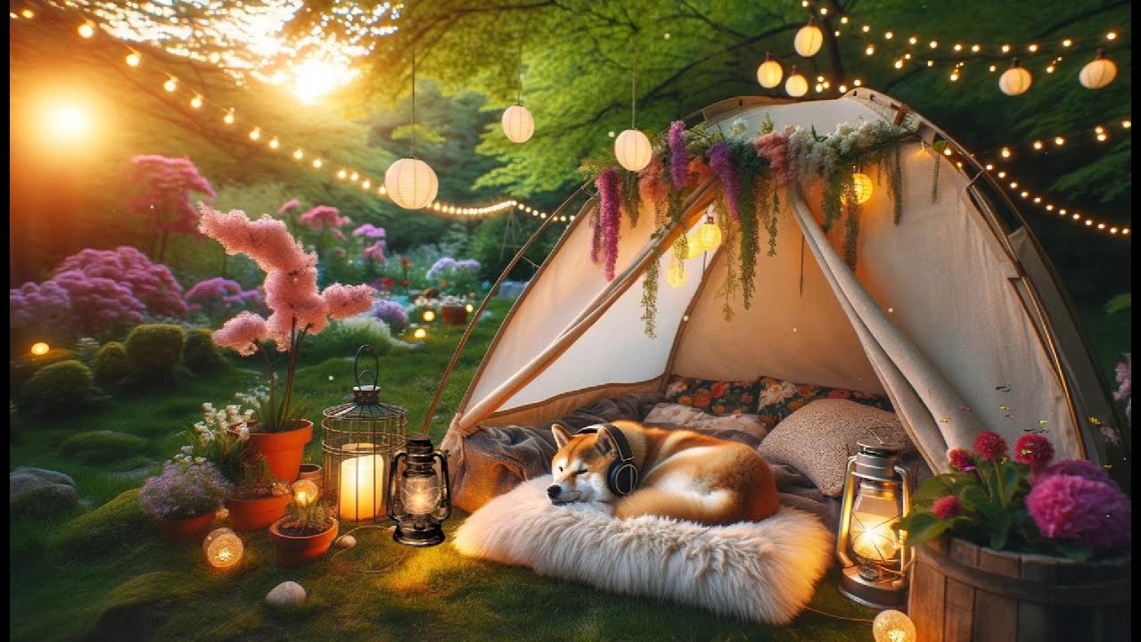 🐕🌲 Relaxing Music in the Forest with a Shiba Inu 🎧 | Insomnia Relief Piano Classics & Birdsong 💤