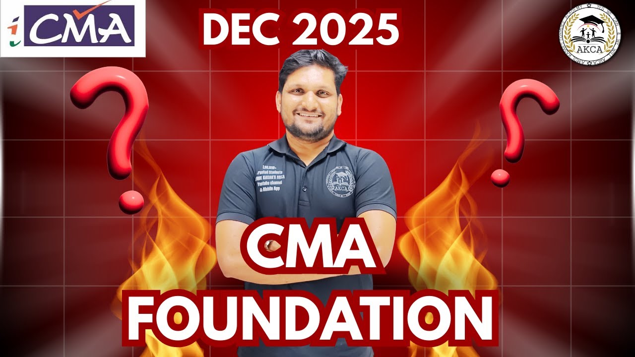 Crack CMA Foundation in First Attempt | Dec 2025 Study Plan