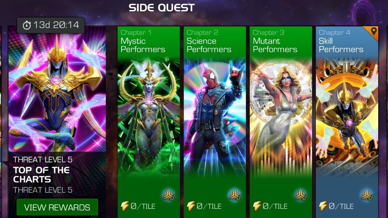 MISION SECUNDARIA - TOP DE LAS LISTAS - AMENAZA NIVEL 5 - MCOC