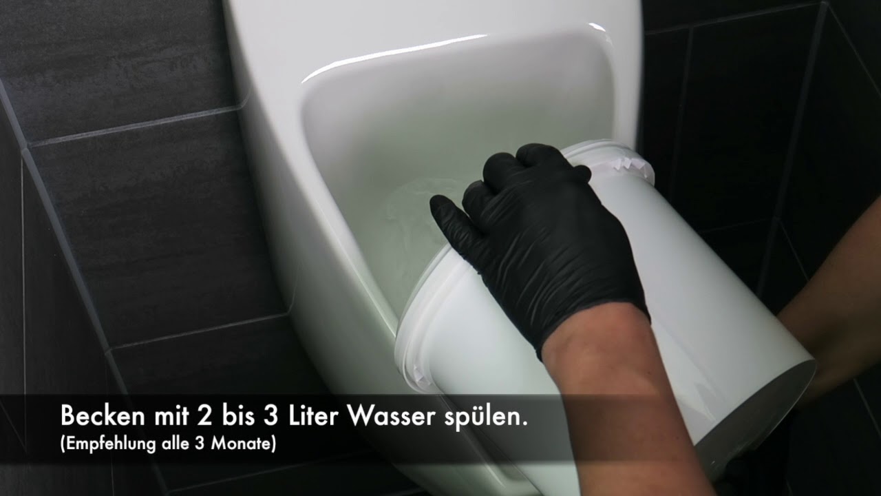 Sanicus wasserlose Urinale - Ventilwechsel und Wartung