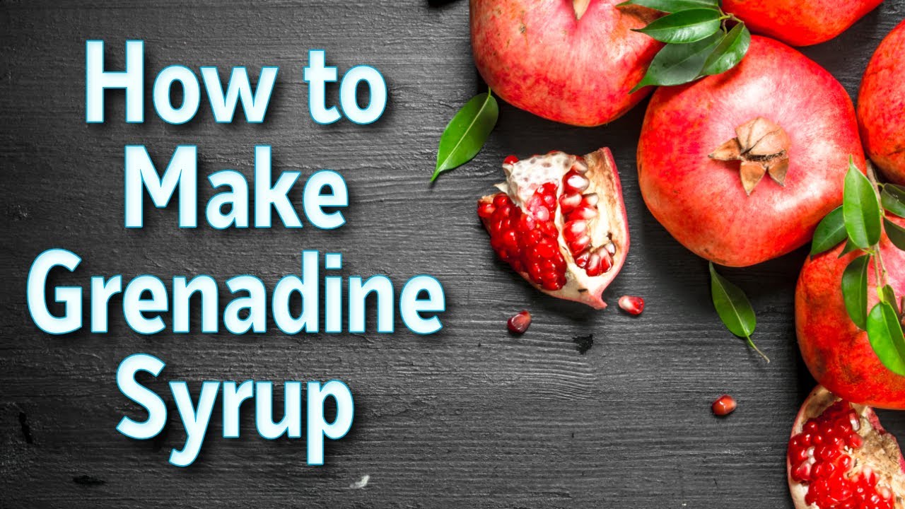 How to Make Grenadine Syrup for Cocktails and Non Alcoholic Drinks