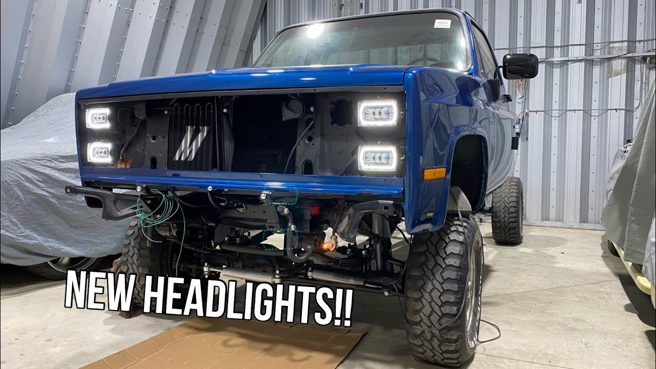 1986 K10 Restoration: New Headlights & Misc. Assembly