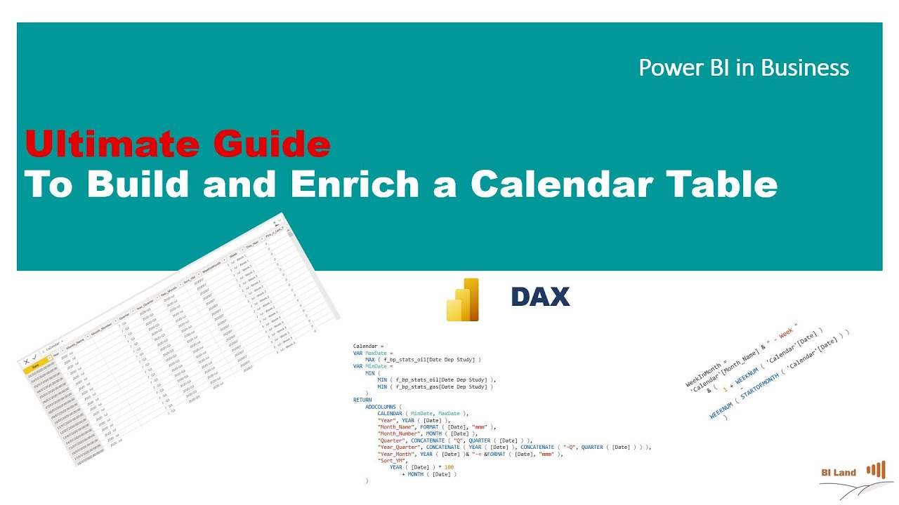 Calendar in Power BI, Everything You Need to Know