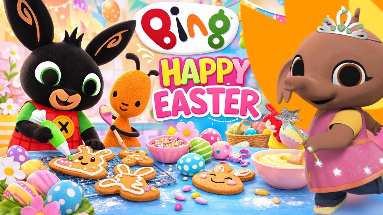 Easter With Bing 🐣 Baking Together🐰🐇