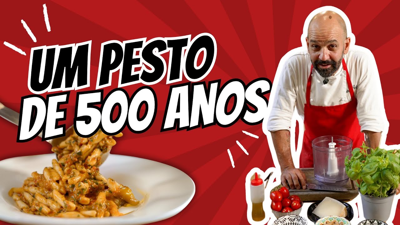 PESTO ALLA TRAPANESE, um dos pratos mais antigos que fizemos #italy #pasta #settimanacucinaitaliana