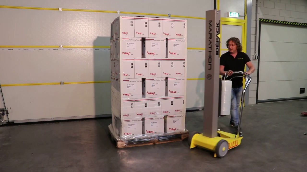 Idépack met de Atlanta Stretch Marathon mobiele Palletwikkelaar