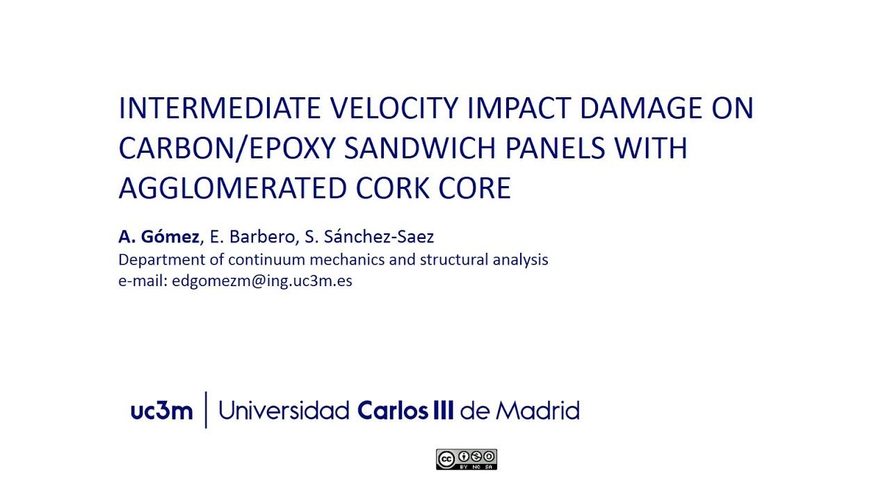 Intermediate velocity impact damage on carbon/epoxy sandwich panels with agglomerated cork - ICCS23