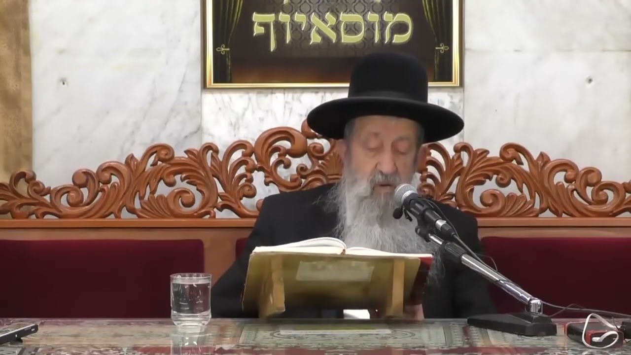 הרב בן ציון מוצפי • פרשת וישב כסלו תש