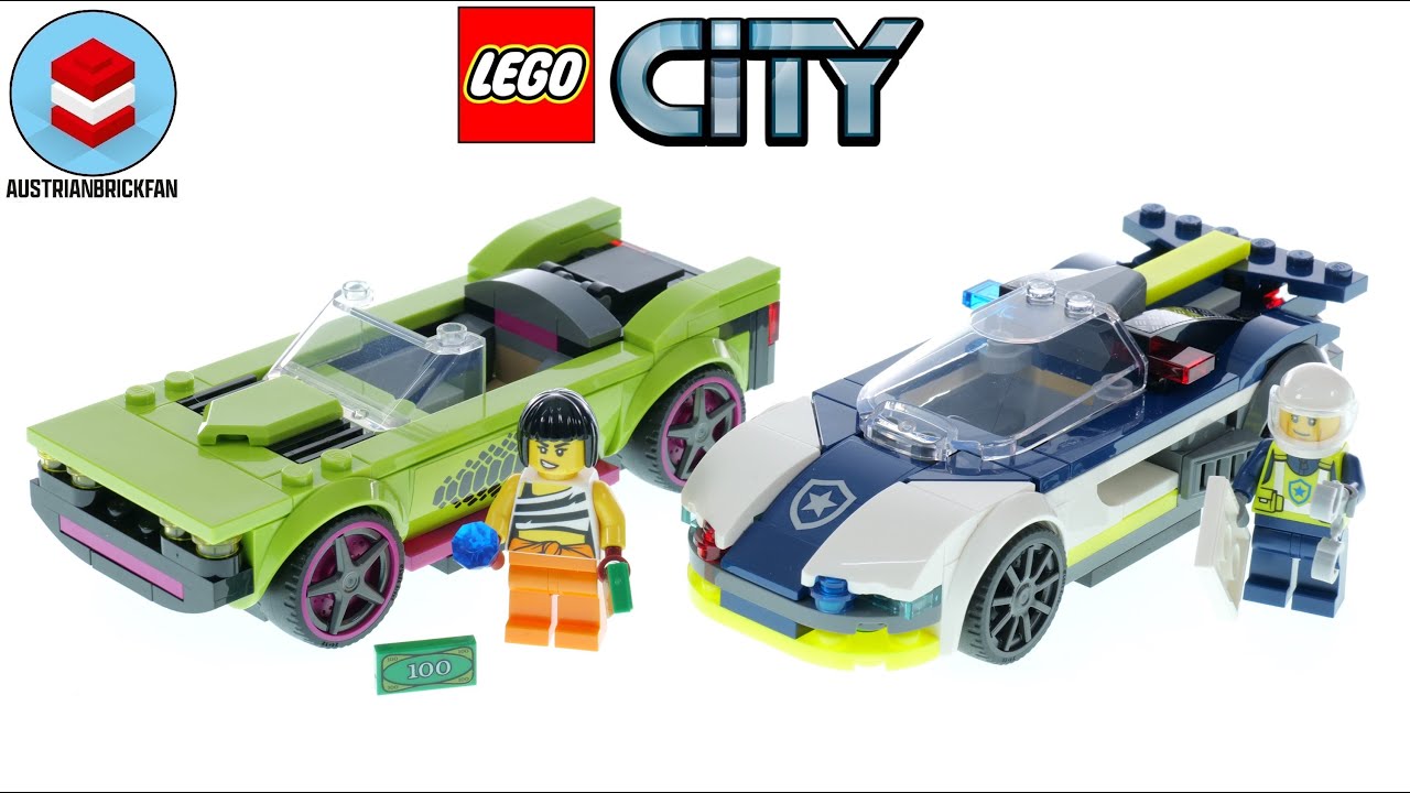 LEGO City 60415 Police Car and Muscle Car Chase &ndash; LEGO Speed Build Review