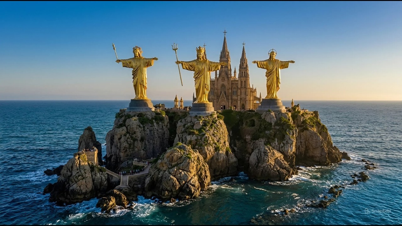 Building a Modern Luxury Church inside an Abandoned Ocean Fort (ASMR)