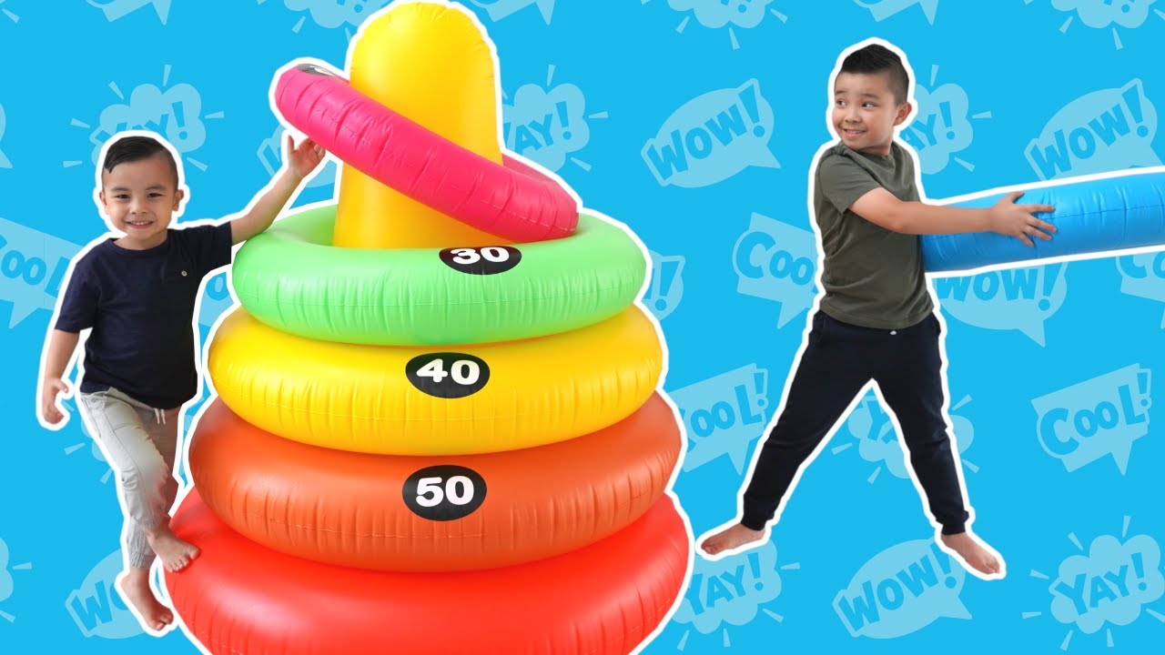 Giant Ring Toss Challenge Kids Fun Game CKN
