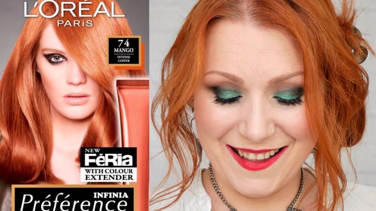 L'OREAL PARIS PREFERENCE INFINIA 74 MANGO // DYING MY HAIR COPPER AT HOME