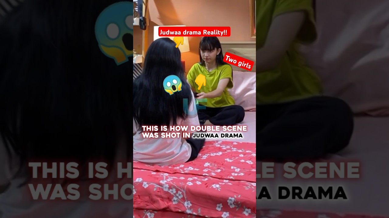 Judwaa drama Reality | How double role scene is shot #ainaasif #judwaa #pakistanidrama #shorts