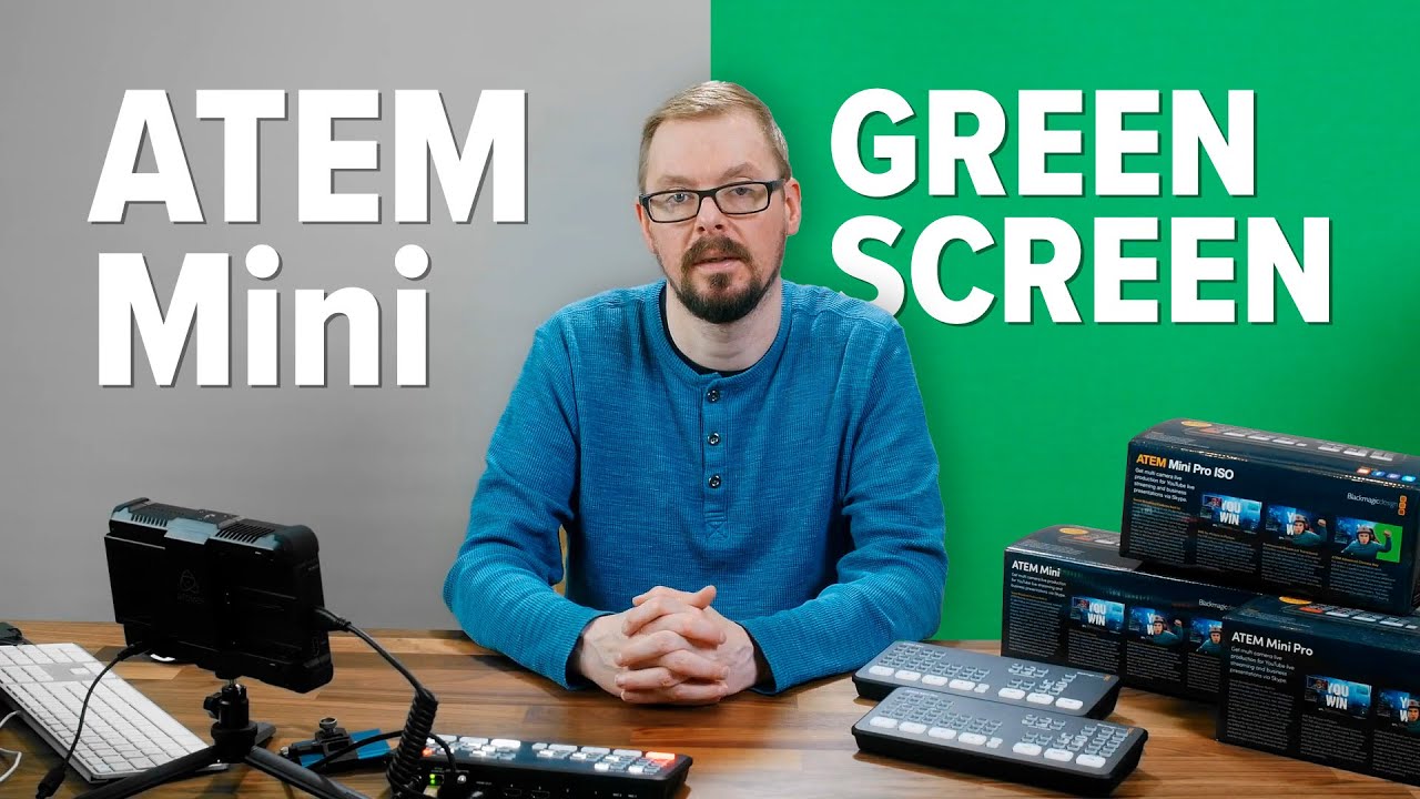 ATEM Mini - Greenscreen Chroma Key Effekt | Farbigen Hintergrund entfernen | So einfach geht's!