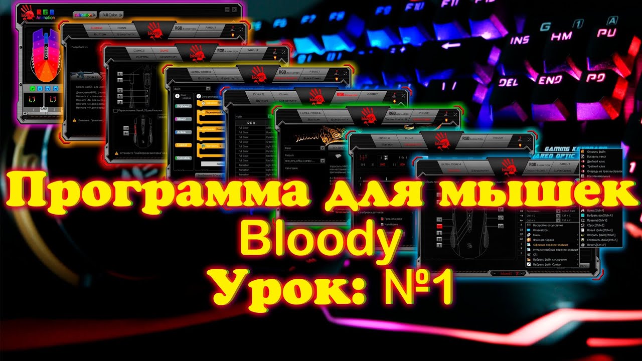 *Программа для мышек Bloody 2022-2023 Урок №1 Введение