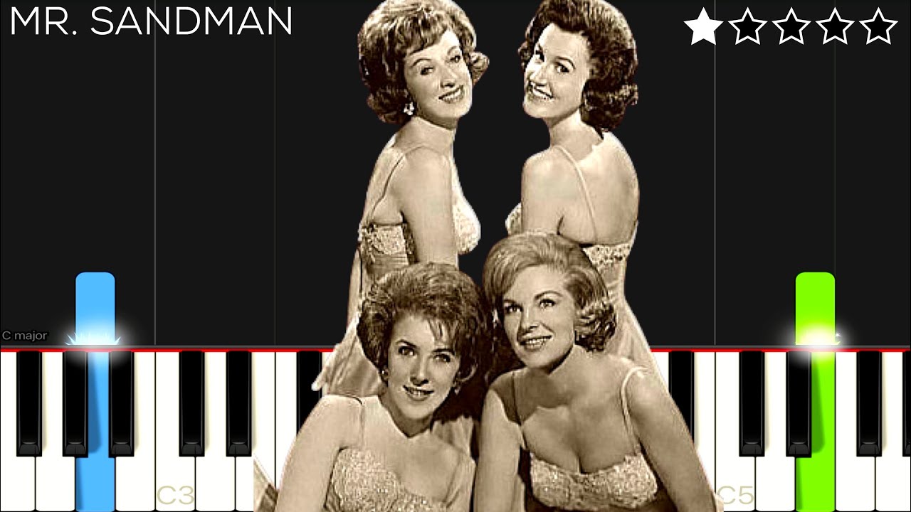 The Chordettes - Mr. Sandman | EASY Piano Tutorial