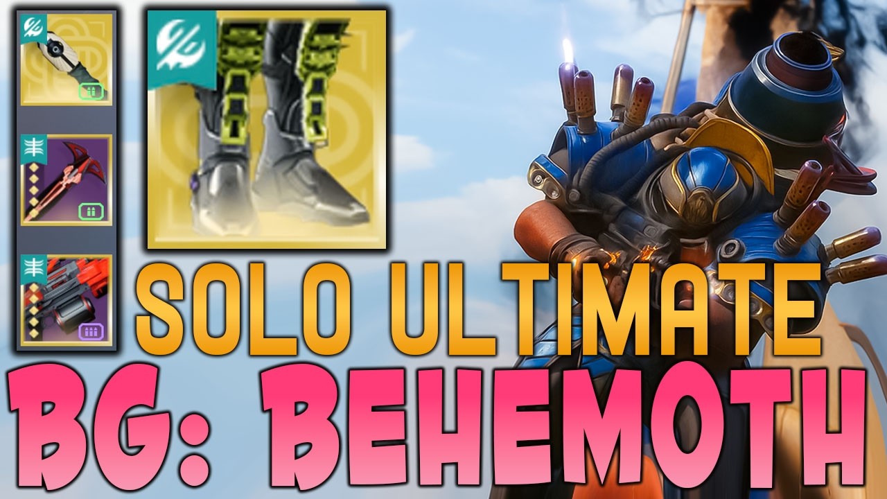 Solo Flawless Ultimate BG: Behemoth | STRAND Hunter Fortune's Favor Build | Destiny 2 Renegades