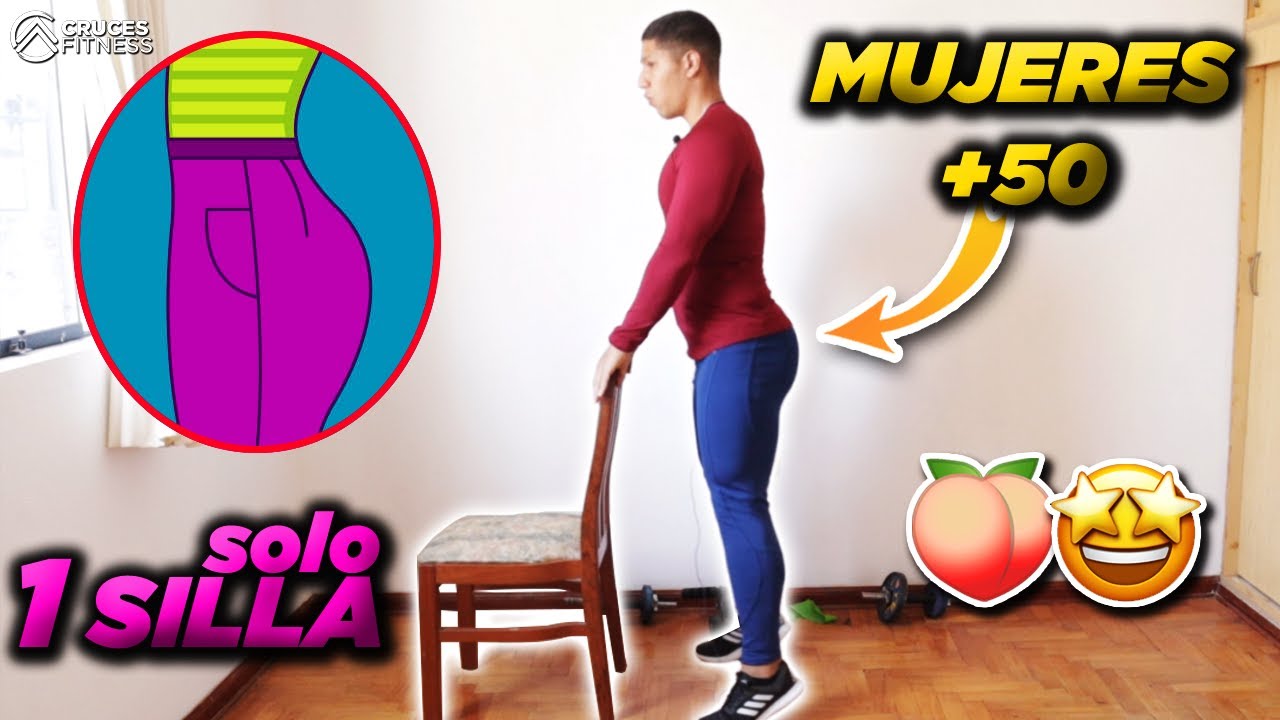 ✅📅RETO: GLÚTEOS Levantados para MUJERES +50 Años (Problemas RODILLA) 🍑🪑¡HAZ ESTO!