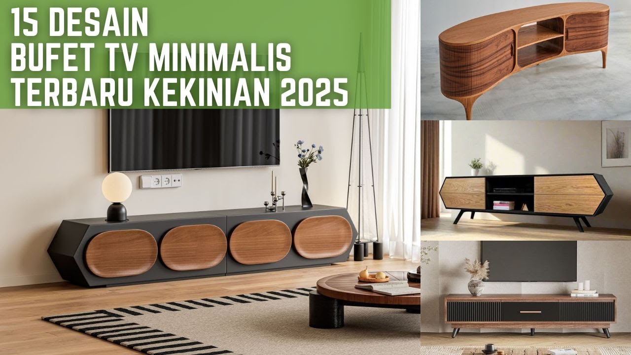 Bufet TV Minimalis – 15 Inspirasi Desain Panjang & Ramping