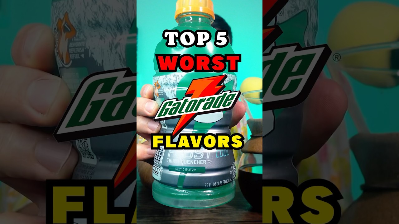 5 самых ОТВРАТИТЕЛЬНЫХ вкусов Gatorade!