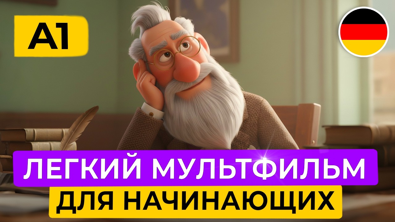 НЕМЕЦКИЙ НА СЛУХ через мудрый МУЛЬТФИЛЬМ для начинающих Что действительно важно в жизни?!