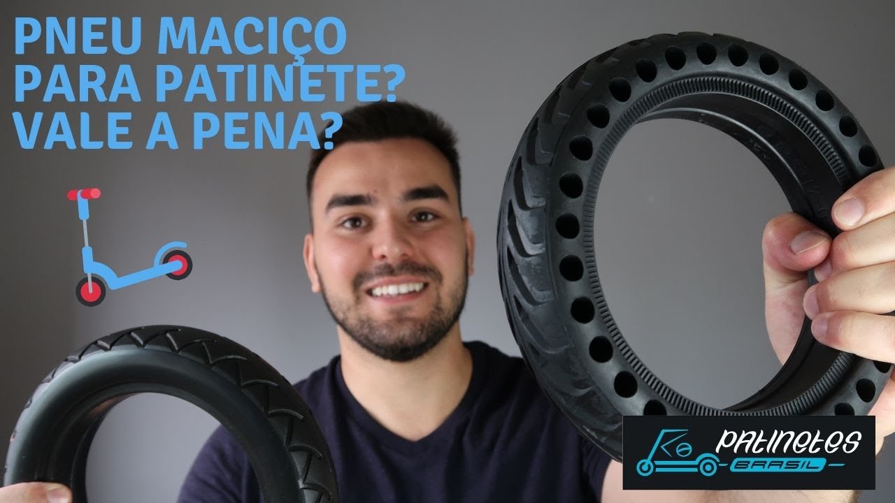 PNEU SÓLIDO/ MACIÇO para PATINETE! Você NUNCA mais vai FURAR O PNEU!