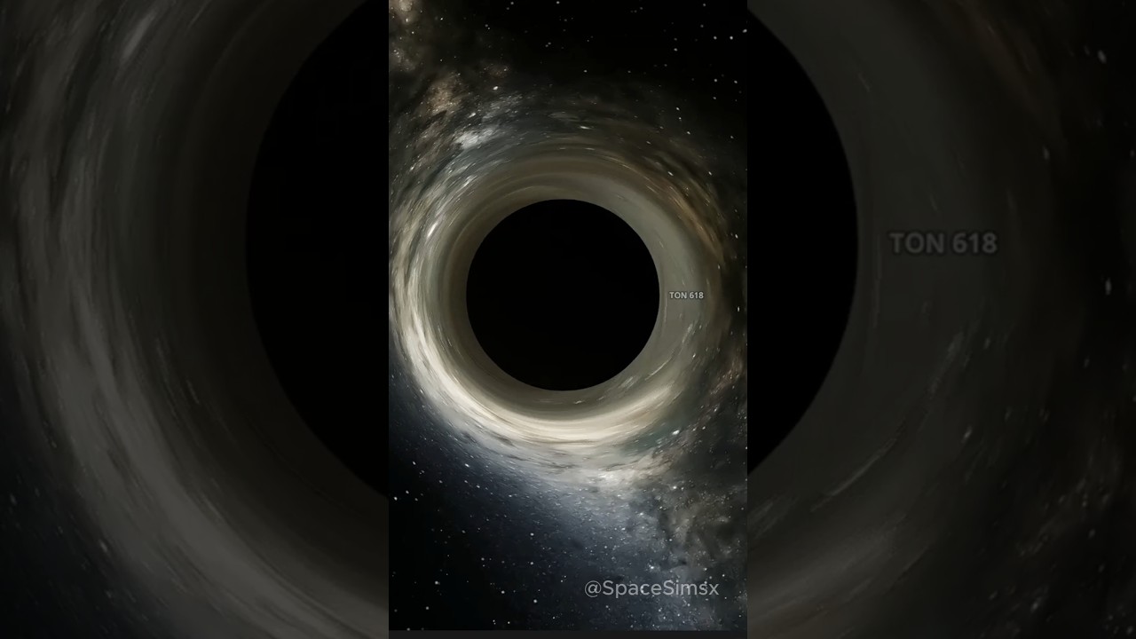 What if we place the largest black hole 10 lightyear from Earth? #shorts #universesandbox