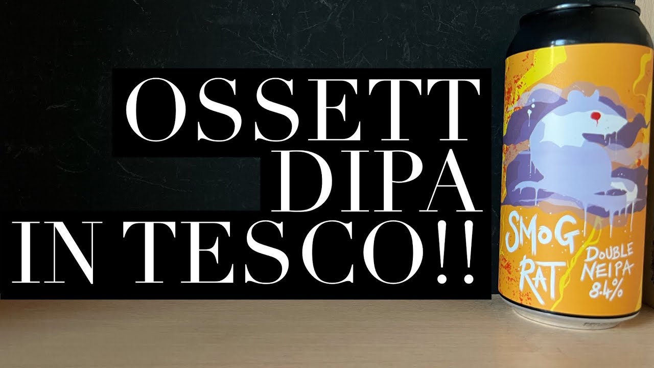 Обзор пива Ossett Smog Rat Double NEIPA, пивоварня Ossett, обзор пива Tesco Craft Beer