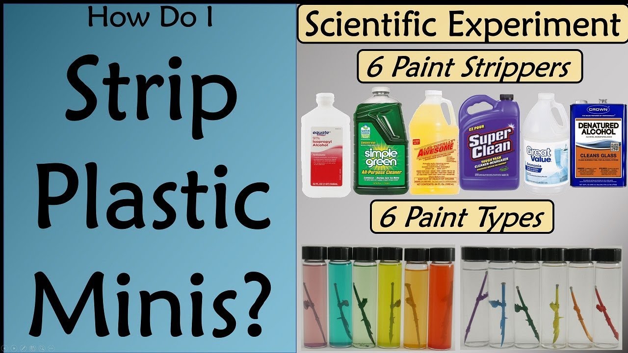Paint Stripping for Plastic Minis? Head-to-Head Testing of Six Cleaning Solvents!