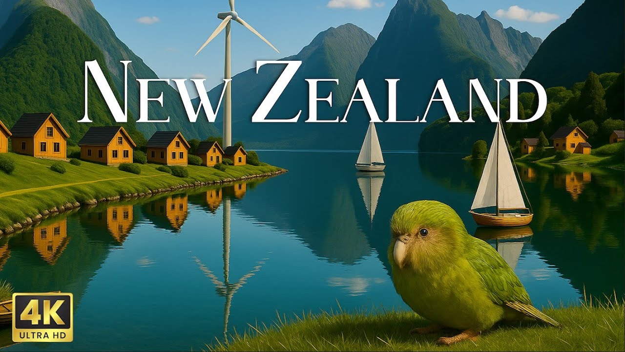 WONDERS OF NEW ZEALAND | Beautiful Nature 4K With Relaxing Music | 4k UHD