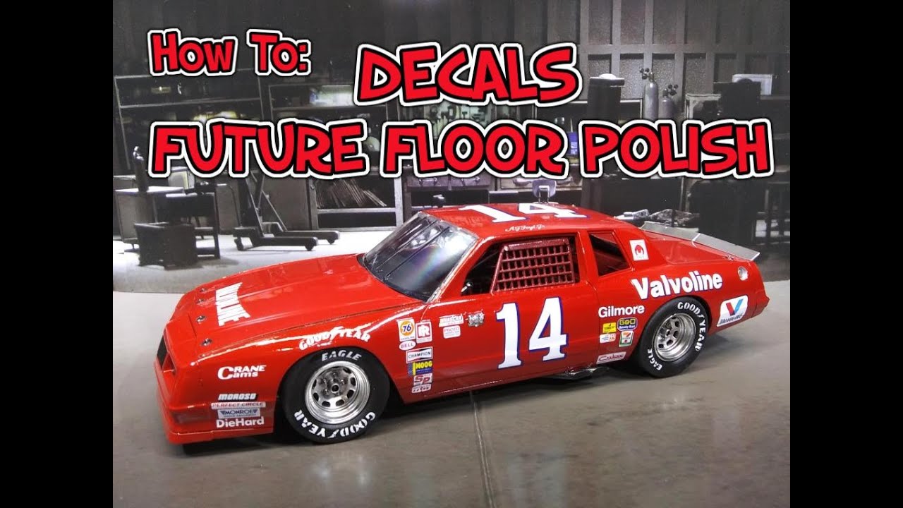 Chevy Monte Carlo AJ Foyt 1/24 NASCAR Scale Model Kit Decals Future Floor Polish Tutorial G Body