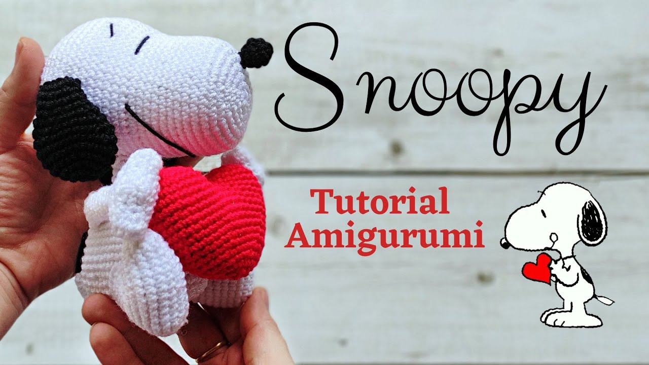 Snoopy Corazón Amigurumi Tutorial | Amis Tejiendo Momentos | ENG/SPA Subs