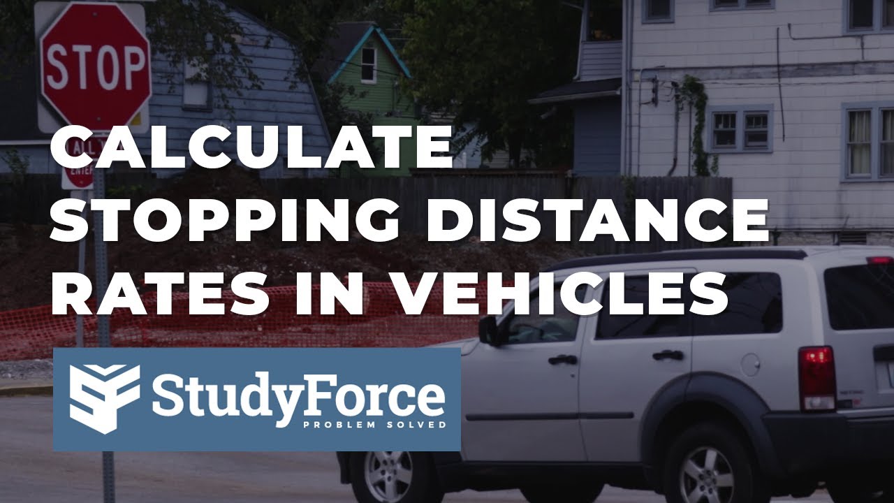 Automotive Math: Calculating Stopping Distance Rates