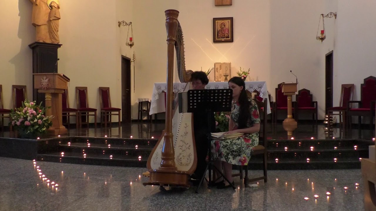 J.S.Bach, French Suite BWV 812, Allemande, Maria Bildea Harp