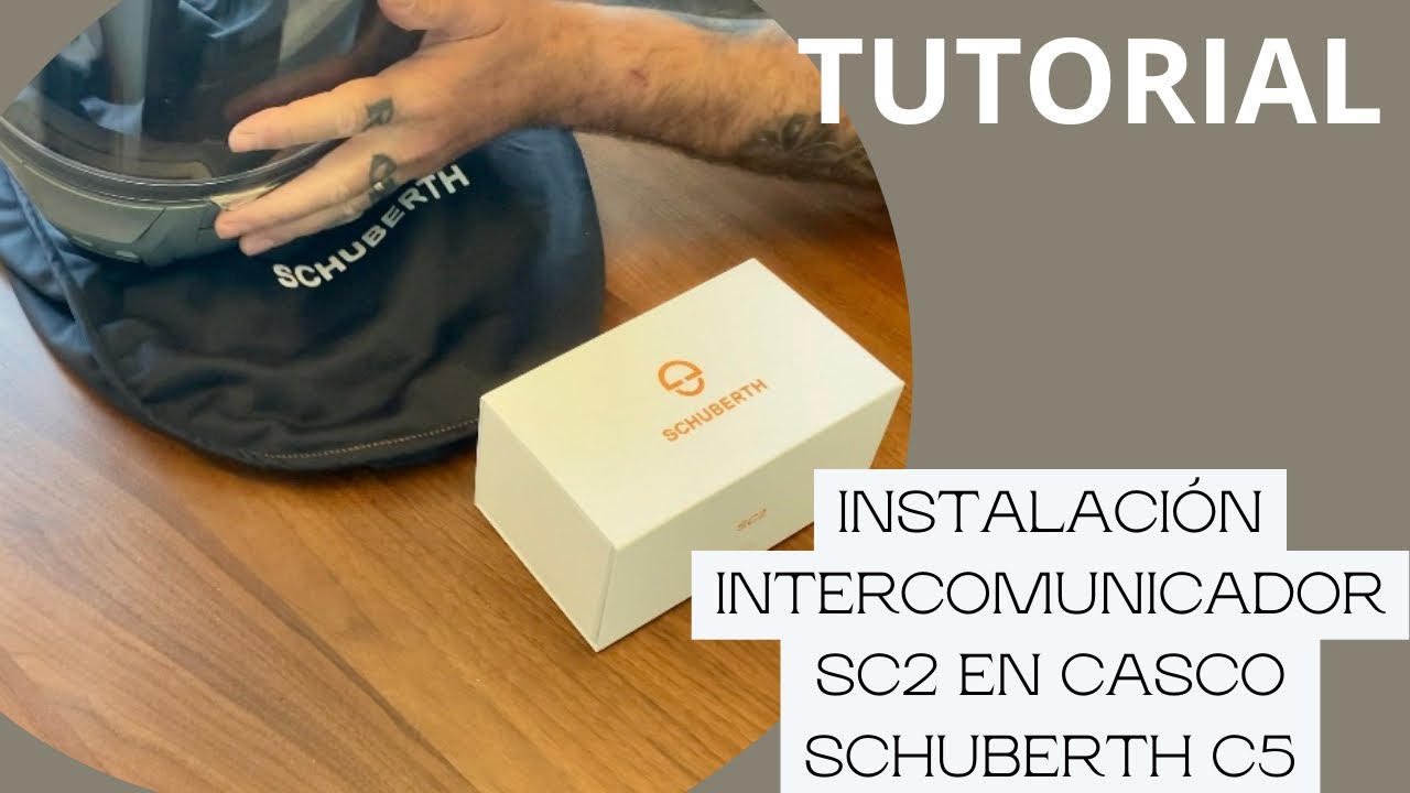 Instalación del intercomunicador SC2 en mi nuevo casco C5 de Schuberth