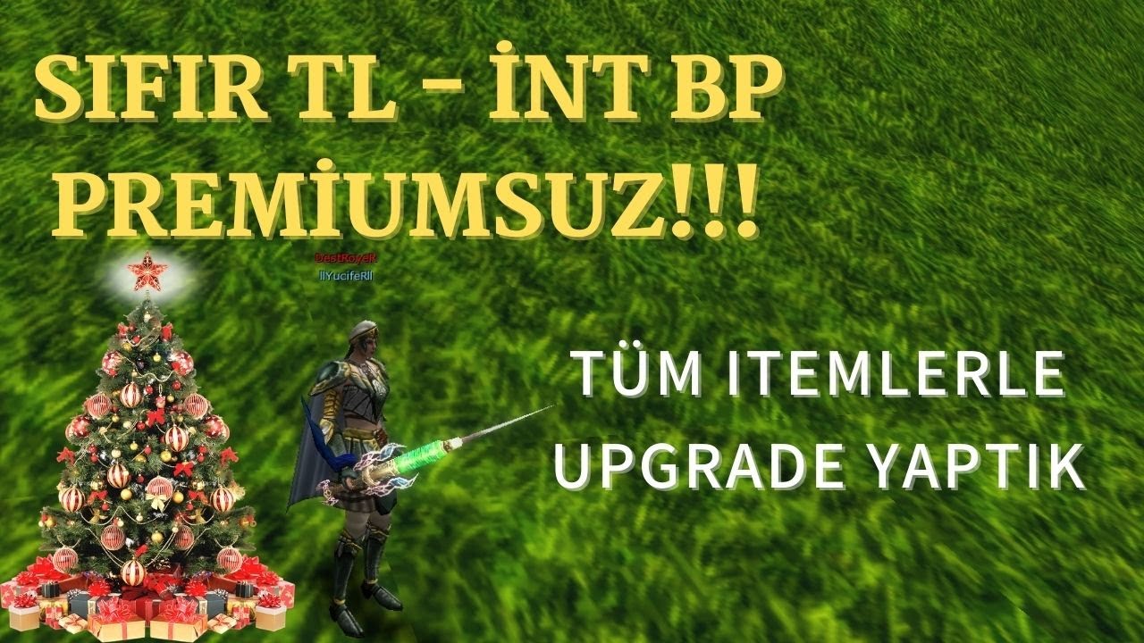 SIFIR TL INT BP PREMİUMSUZ SIFIRDAN BATTLE PRİEST #2# / Knight Online / Tüm itemlerle Upgrade Yaptık