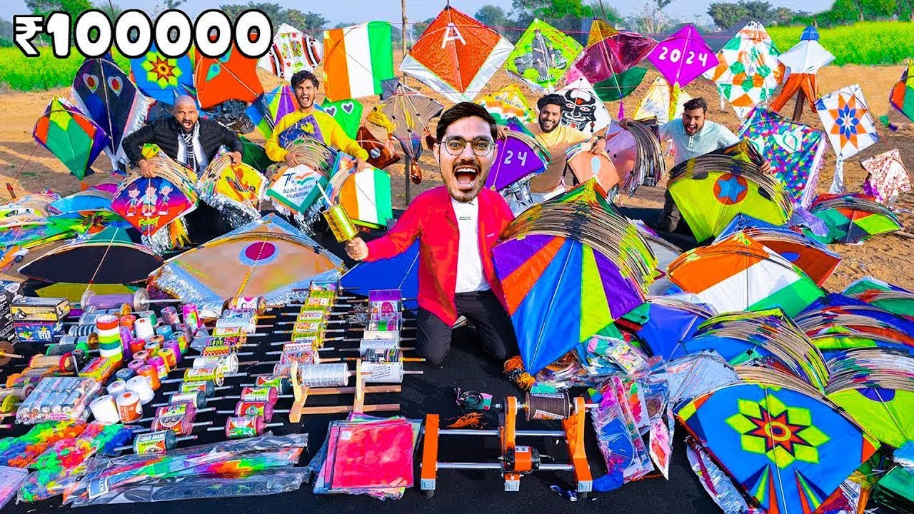 Flying Different Kites Challenge🔥 Who will cut the most kites