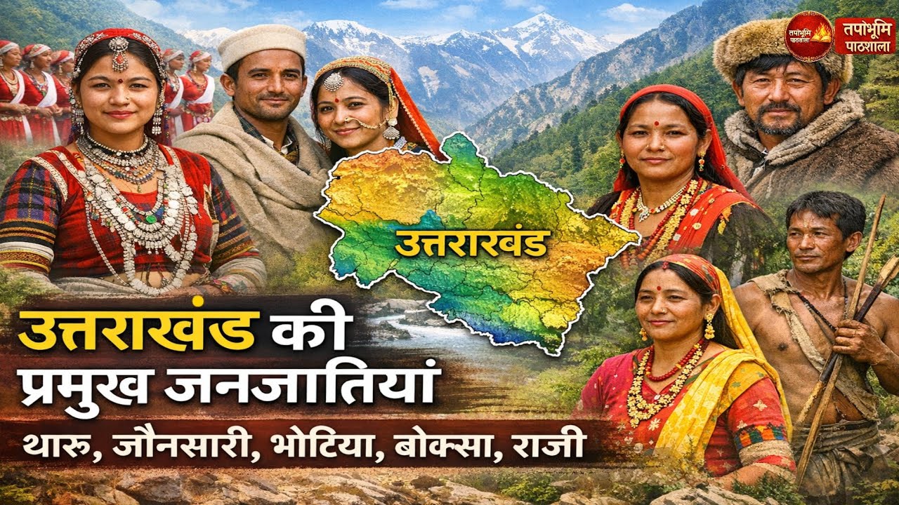 उत्तराखंड की प्रमुख जनजातियां | थारू, जौनसारी, भोटिया, बोक्सा, राजी | Uttarakhand Tribes